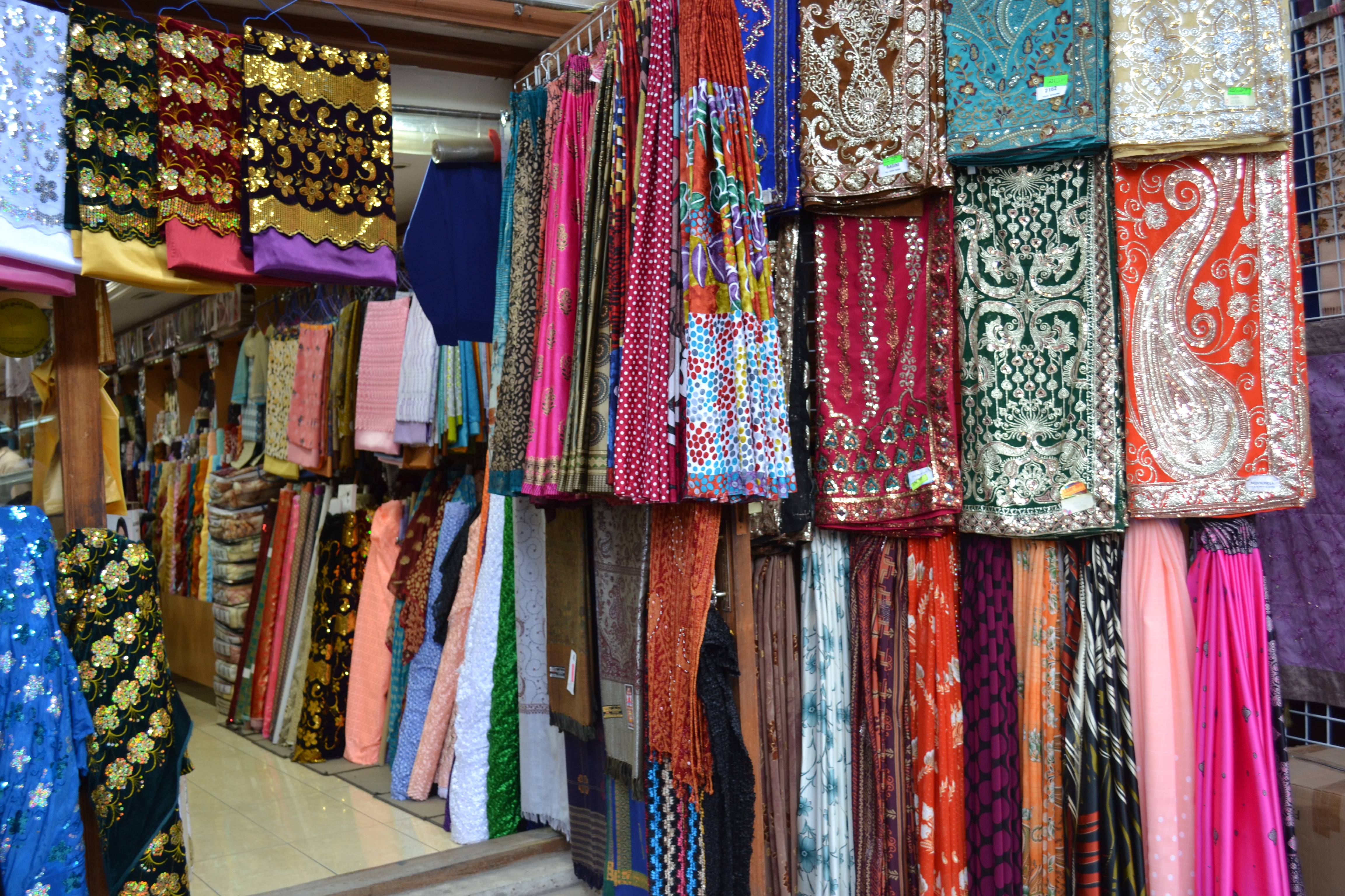 Текстильный базар Дубай