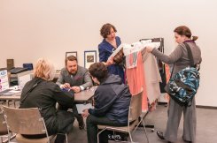 Выставка Textile Salon. Экспозиция тканей и фурнитуры для производства одежды.