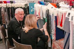 Выставка Textile Salon. Экспозиция тканей и фурнитуры для производства одежды.