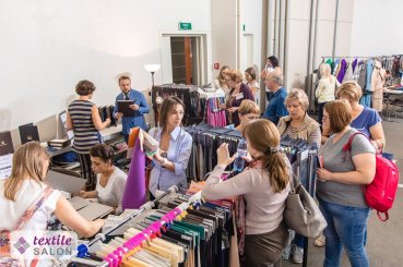 Выставка Textile Salon. Экспозиция тканей и фурнитуры для производства одежды