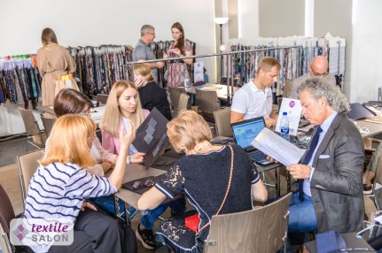 Выставка Textile Salon. Экспозиция тканей и фурнитуры для производства одежды