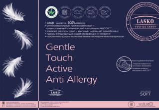 Подушки  ЛАСКО  серия  «Gentle Touch Active Anti Allergen»  с наполнителем 70% Microfibre +  30% Amicor™