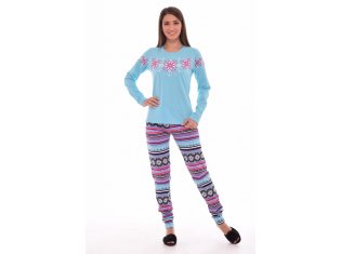 Пижама женская 1-117а (голубой) от компании Новое Кимоно, г. Иваново