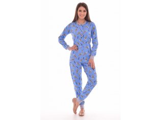 Пижама женская 1-130 комбинезон (индиго) от компании Новое Кимоно, г. Иваново