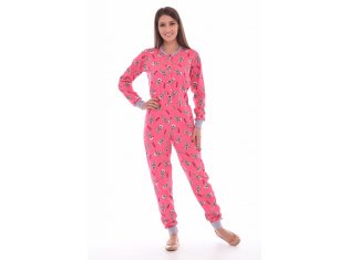 Пижама женская 1-130б комбинезон (коралл) от компании Новое Кимоно, г. Иваново