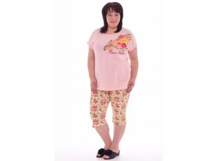 Пижама женская 1-133 (пудра) от компании Новое Кимоно, г. Иваново