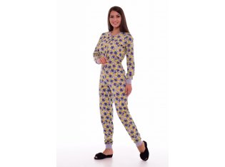 Пижама женская 1-144б комбинезон (лимон) от компании Новое Кимоно, г. Иваново