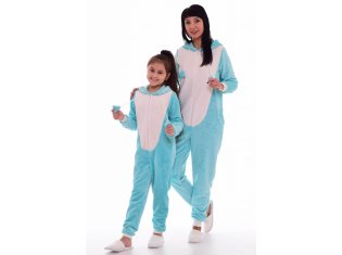 Пижама женская Кигуруми Заяц 1-150а (мята) от компании Новое Кимоно, г. Иваново