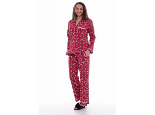 Пижама женская 1-179б (красный) от компании Новое Кимоно, г. Иваново