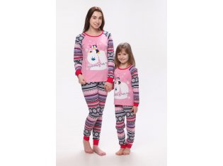 Пижама женская 1-76в (малина+розовый) от компании Новое Кимоно, г. Иваново