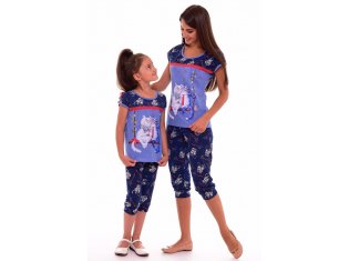 Пижама женская 1-93а (индиго) от компании Новое Кимоно, г. Иваново