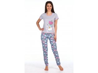 Пижама женская 1-94 Сердечки от компании Новое Кимоно, г. Иваново