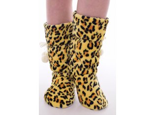 Носки домашние 10-01т (леопард) от компании Новое Кимоно, г. Иваново