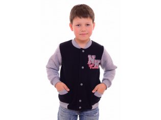 Толстовка подростковая 11-04 Бомбер (чернильный синий) от компании Новое Кимоно, г. Иваново