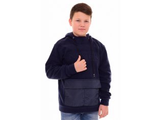 Толстовка подростковая 11-044а (синий) от компании Новое Кимоно, г. Иваново