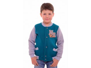 Толстовка подростковая 11-04в Бомбер (зелёный) от компании Новое Кимоно, г. Иваново