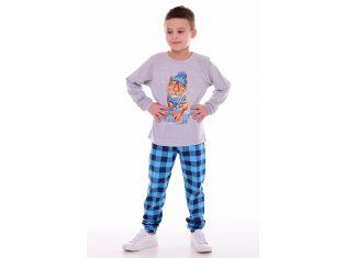 Пижама подростковая 11-059 (бирюза) Тигр в шапке от компании Новое Кимоно, г. Иваново