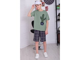 Костюм подростковый 11-066 (оливковый) от компании Новое Кимоно, г. Иваново