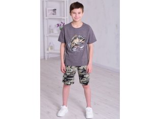 Пижама подростковая 11-069 (антрацит) от компании Новое Кимоно, г. Иваново