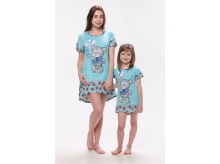 Туника подростковая 12-013 (голубой) от компании Новое Кимоно, г. Иваново