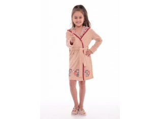 Халат подростковый 12-033 (бежевый) от компании Новое Кимоно, г. Иваново