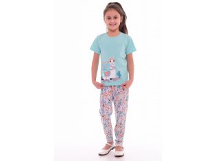 Пижама подростковая 12-037в (ментол+персик), от компании Новое Кимоно, г. Иваново