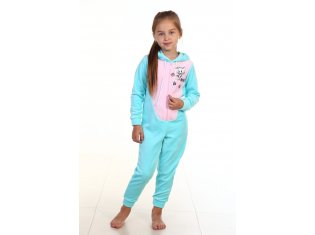 Пижама подростковая Кигуруми Котик 12-04 (ментол),шт от компании Новое Кимоно, г. Иваново