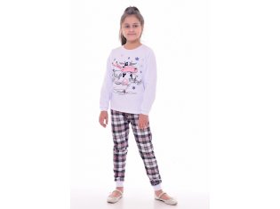 Пижама подростковая 12-088а (белый) от компании Новое Кимоно, г. Иваново