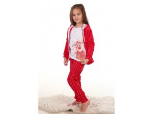 Пижама подростковая 12-08а (красный) от компании Новое Кимоно, г. Иваново