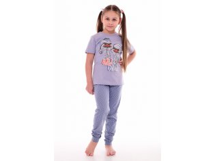 Пижама подростковая 12-095 (серый), Страусы от компании Новое Кимоно, г. Иваново