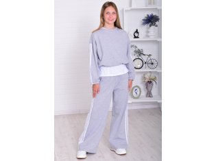 Костюм подростковый 12-118 (серый меланж) от компании Новое Кимоно, г. Иваново