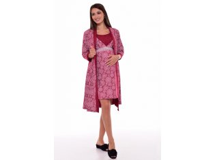 Комплект женский 13-02н для кормящих мам (бордо) от компании Новое Кимоно, г. Иваново