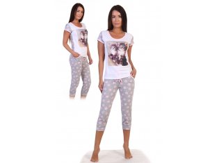 Пижама Два котенка бриджи от компании Натали 37 (Natali), г. Иваново