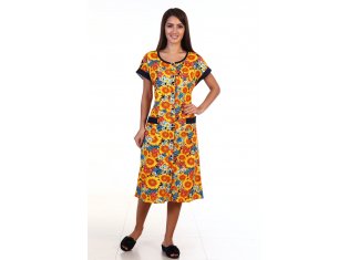 Халат женский 3-113з (оранж) от компании Новое Кимоно, г. Иваново