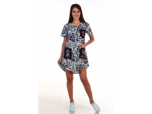 Халат женский 3-116 (газета) от компании Новое Кимоно, г. Иваново