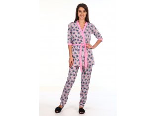 Комплект женский 3-145б (розовый) от компании Новое Кимоно, г. Иваново