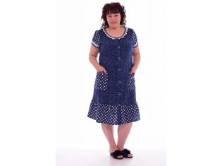 Халат женский 3-157б (горох) от компании Новое Кимоно, г. Иваново