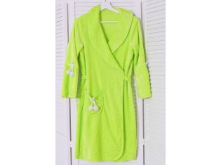 Халат женский 3-16т (салатовый, узор) Пушок от компании Новое Кимоно, г. Иваново