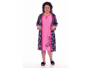 Комплект женский 3-184а (синий) от компании Новое Кимоно, г. Иваново