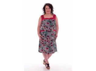 Халат женский 3-192а (клетка) от компании Новое Кимоно, г. Иваново