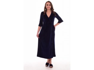 Халат женский 3-198в (тёмно-синий) от компании Новое Кимоно, г. Иваново