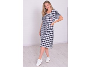 Халат женский 3-214а (мелкая клетка) от компании Новое Кимоно, г. Иваново