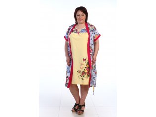 Комплект женский 3-93а Романс (индиго) от компании Новое Кимоно, г. Иваново