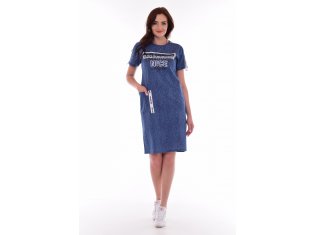 Платье женское 4-073а (темно-синий) от компании Новое Кимоно, г. Иваново