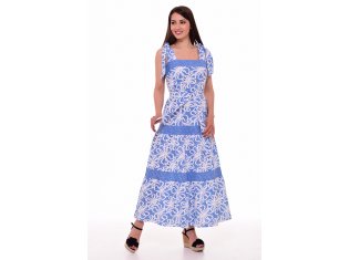 Сарафан женский 4-086в (цветы+голубой) от компании Новое Кимоно, г. Иваново