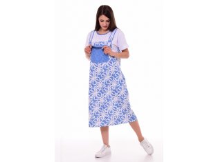 Платье женское 4-089а (голубой) от компании Новое Кимоно, г. Иваново