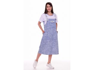 Платье женское 4-090 (джинс) от компании Новое Кимоно, г. Иваново