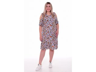 Платье женское 4-097а (оранж) от компании Новое Кимоно, г. Иваново