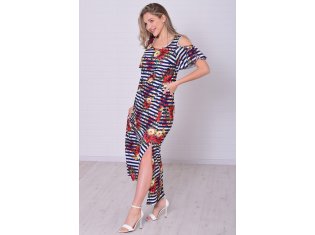 Платье женское 4-114в (синий) от компании Новое Кимоно, г. Иваново