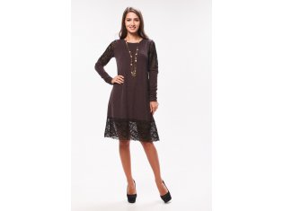Платье Женское 4-31г (тёмный шоколад) Кружево от компании Новое Кимоно, г. Иваново